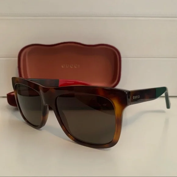 BRAND NEW GUCCI Square Sunglasses with Original Sunglasses Case - Picture 1 of 8